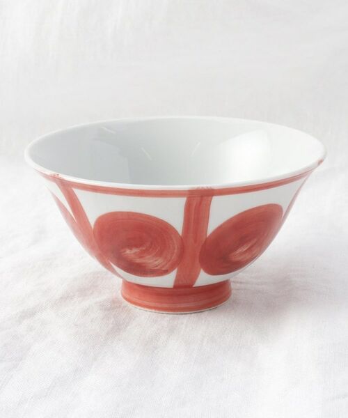 212 KITCHEN STORE / トゥーワントゥーキッチン ストア 食器 | 藍花 大丸紋 赤 飯碗 | 詳細2