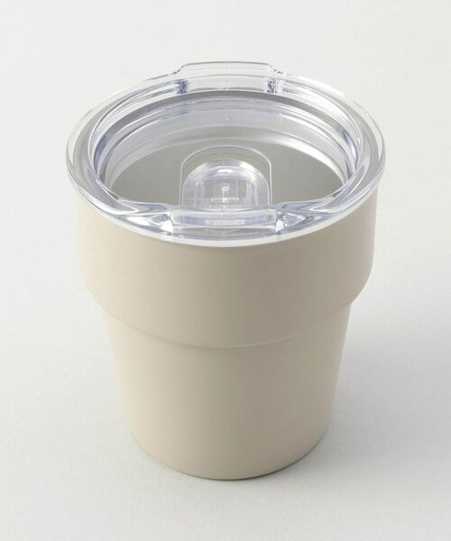 212 KITCHEN STORE / トゥーワントゥーキッチン ストア グラス・マグカップ | グッドフィーリング スタックタンブラー ベージュ フタ付 | 詳細1