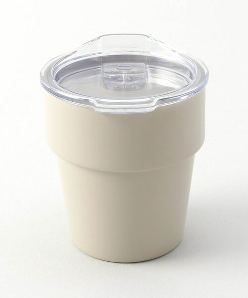 212 KITCHEN STORE / トゥーワントゥーキッチン ストア グラス・マグカップ | グッドフィーリング スタックタンブラー ベージュ フタ付 | 詳細2