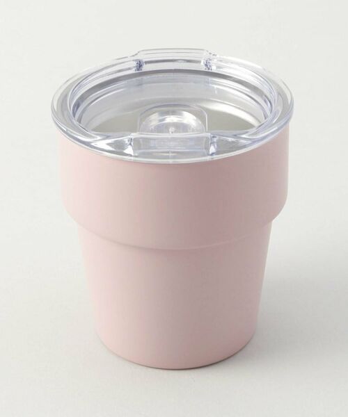 212 KITCHEN STORE / トゥーワントゥーキッチン ストア グラス・マグカップ | グッドフィーリング スタックタンブラー ピンク フタ付 | 詳細1