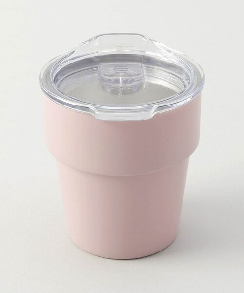 212 KITCHEN STORE / トゥーワントゥーキッチン ストア グラス・マグカップ | グッドフィーリング スタックタンブラー ピンク フタ付 | 詳細2