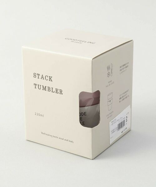 212 KITCHEN STORE / トゥーワントゥーキッチン ストア グラス・マグカップ | グッドフィーリング スタックタンブラー ピンク フタ付 | 詳細7