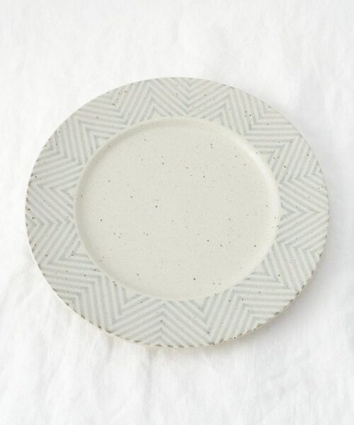 212 KITCHEN STORE / トゥーワントゥーキッチン ストア 食器 | ヘリンボーン リム9インチ皿 GY | 詳細3