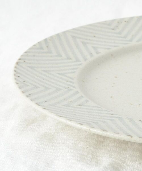 212 KITCHEN STORE / トゥーワントゥーキッチン ストア 食器 | ヘリンボーン リム9インチ皿 GY | 詳細5