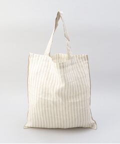 212 KITCHEN STORE / トゥーワントゥーキッチン ストア バッグ | リネンストライプ エコバッグL IV×BE ＜212Kオリジナル ＞
