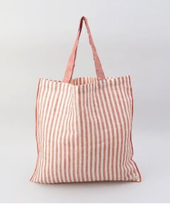 212 KITCHEN STORE / トゥーワントゥーキッチン ストア バッグ | リネンストライプ エコバッグL WH×RE ＜212Kオリジナル ＞