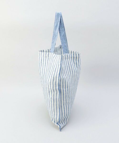 212 KITCHEN STORE / トゥーワントゥーキッチン ストア バッグ | リネンストライプ エコバッグL WH×BL ＜212Kオリジナル ＞ | 詳細2
