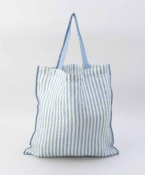 212 KITCHEN STORE / トゥーワントゥーキッチン ストア バッグ | リネンストライプ エコバッグL WH×BL ＜212Kオリジナル ＞ | 詳細3