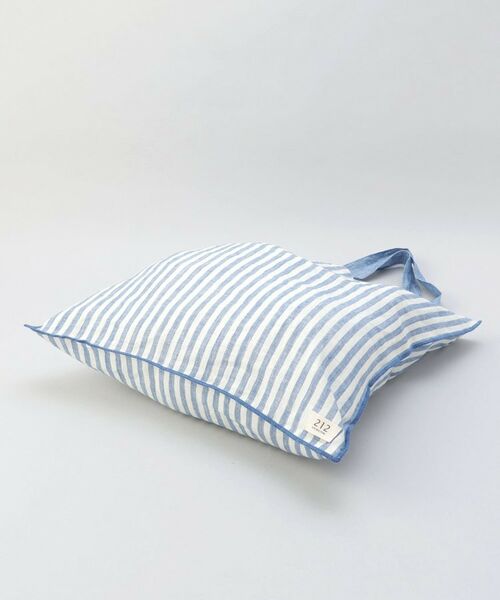 212 KITCHEN STORE / トゥーワントゥーキッチン ストア バッグ | リネンストライプ エコバッグL WH×BL ＜212Kオリジナル ＞ | 詳細4