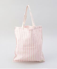 212 KITCHEN STORE / トゥーワントゥーキッチン ストア バッグ | リネンストライプ エコバッグS WH×PK ＜212Kオリジナル ＞