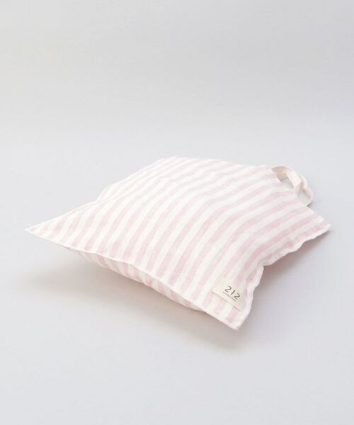212 KITCHEN STORE / トゥーワントゥーキッチン ストア バッグ | リネンストライプ エコバッグS WH×PK ＜212Kオリジナル ＞ | 詳細4