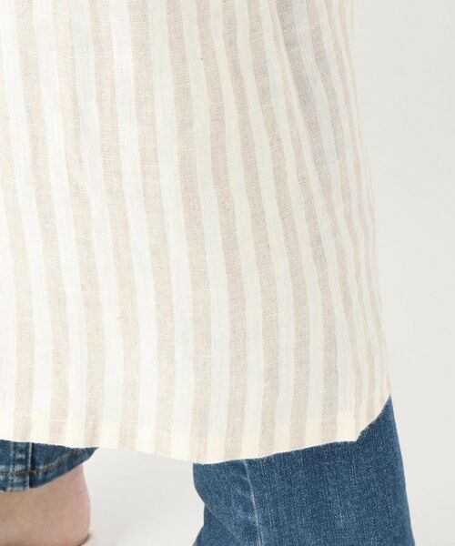 212 KITCHEN STORE / トゥーワントゥーキッチン ストア インテリア・生活雑貨・ホビー・ステーショナリー | リネンストライプ フルエプロン ホルターネック IV×BE ＜212Kオリジナル ＞ | 詳細7