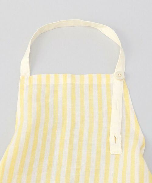212 KITCHEN STORE / トゥーワントゥーキッチン ストア インテリア・生活雑貨・ホビー・ステーショナリー | リネンストライプ キッズエプロン WH×YE ＜212Kオリジナル ＞ | 詳細2