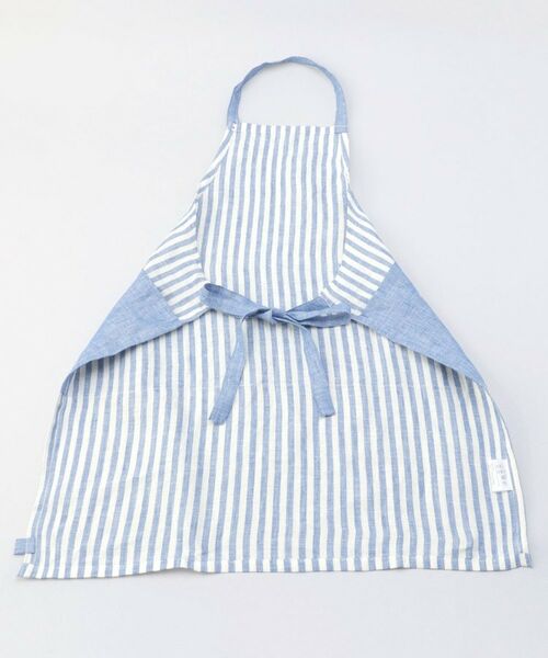 212 KITCHEN STORE / トゥーワントゥーキッチン ストア インテリア・生活雑貨・ホビー・ステーショナリー | リネンストライプ キッズエプロン WH×BL ＜212Kオリジナル ＞ | 詳細2