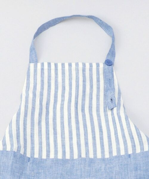 212 KITCHEN STORE / トゥーワントゥーキッチン ストア インテリア・生活雑貨・ホビー・ステーショナリー | リネンストライプ キッズエプロン WH×BL ＜212Kオリジナル ＞ | 詳細3