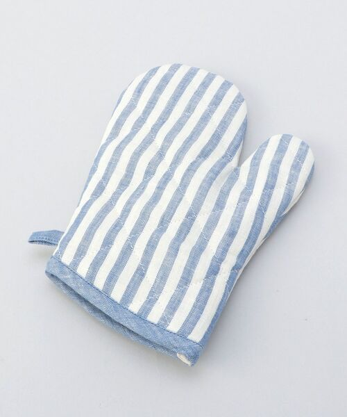 212 KITCHEN STORE / トゥーワントゥーキッチン ストア インテリア・生活雑貨・ホビー・ステーショナリー | リネンストライプ ミトン WH×BL ＜212Kオリジナル ＞ | 詳細2