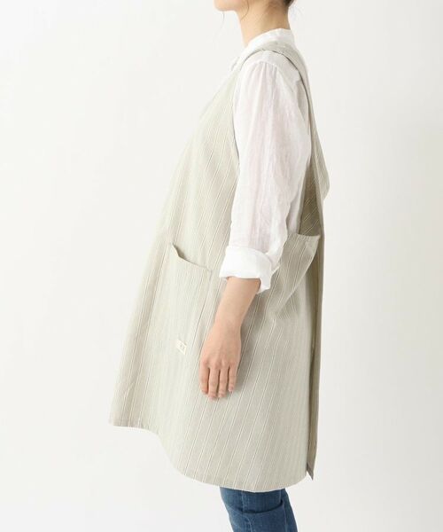 212 KITCHEN STORE / トゥーワントゥーキッチン ストア インテリア・生活雑貨・ホビー・ステーショナリー | シャンブレーストライプ フルエプロン GY ＜212Kオリジナル ＞ | 詳細2