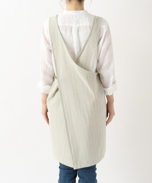 212 KITCHEN STORE / トゥーワントゥーキッチン ストア インテリア・生活雑貨・ホビー・ステーショナリー | シャンブレーストライプ フルエプロン GY ＜212Kオリジナル ＞ | 詳細3