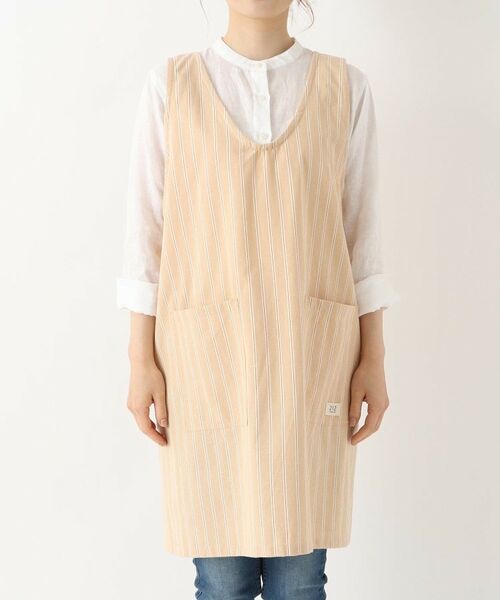 212 KITCHEN STORE / トゥーワントゥーキッチン ストア インテリア・生活雑貨・ホビー・ステーショナリー | シャンブレーストライプ フルエプロン NA ＜212Kオリジナル ＞ | 詳細1