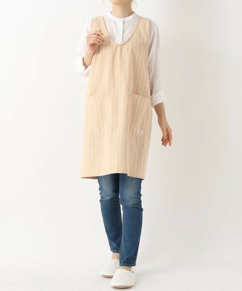 212 KITCHEN STORE / トゥーワントゥーキッチン ストア インテリア・生活雑貨・ホビー・ステーショナリー | シャンブレーストライプ フルエプロン NA ＜212Kオリジナル ＞ | 詳細9