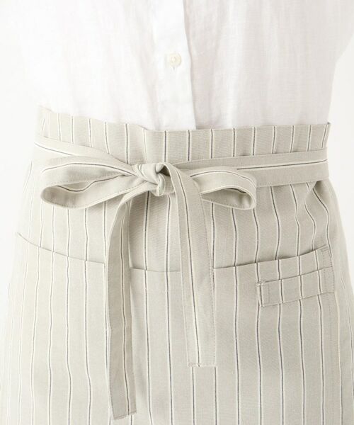 212 KITCHEN STORE / トゥーワントゥーキッチン ストア インテリア・生活雑貨・ホビー・ステーショナリー | シャンブレーストライプ カフェエプロン GY ＜212Kオリジナル ＞ | 詳細4