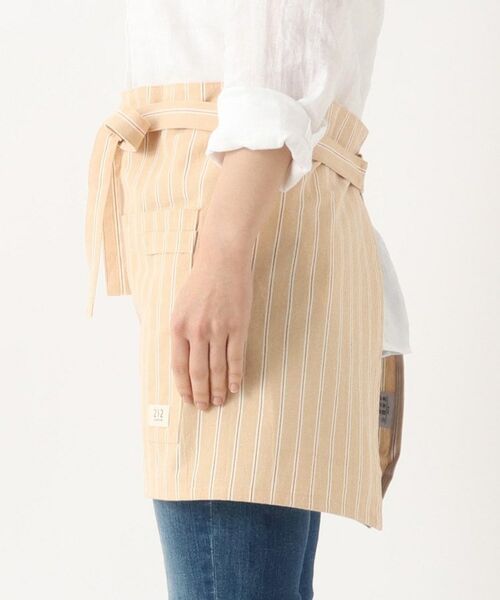 212 KITCHEN STORE / トゥーワントゥーキッチン ストア インテリア・生活雑貨・ホビー・ステーショナリー | シャンブレーストライプ カフェエプロン NA ＜212Kオリジナル ＞ | 詳細2