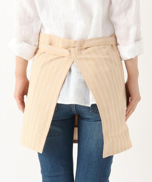 212 KITCHEN STORE / トゥーワントゥーキッチン ストア インテリア・生活雑貨・ホビー・ステーショナリー | シャンブレーストライプ カフェエプロン NA ＜212Kオリジナル ＞ | 詳細3