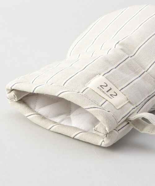 212 KITCHEN STORE / トゥーワントゥーキッチン ストア インテリア・生活雑貨・ホビー・ステーショナリー | シャンブレーストライプ ポットホルダーミトン GY ＜212Kオリジナル ＞ | 詳細4