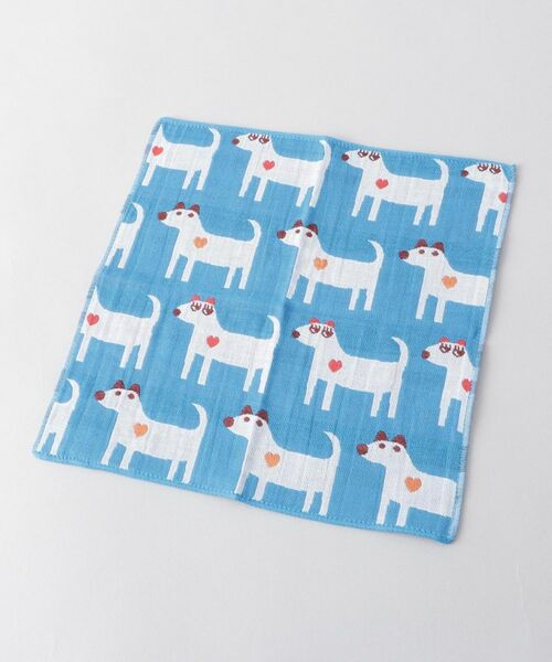 212 KITCHEN STORE / トゥーワントゥーキッチン ストア ハンカチ | 3重ガーゼハンカチ カップルドッグ | 詳細1