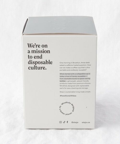 212 KITCHEN STORE / トゥーワントゥーキッチン ストア グラス・マグカップ | POCKET CUP 355ml CARBON ＜stojo ストージョ＞ | 詳細12