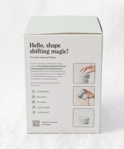 212 KITCHEN STORE / トゥーワントゥーキッチン ストア グラス・マグカップ | POCKET CUP 355ml SAGE ＜stojo ストージョ＞ | 詳細10