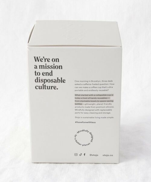 212 KITCHEN STORE / トゥーワントゥーキッチン ストア グラス・マグカップ | POCKET CUP 355ml OAT ＜stojo ストージョ＞ | 詳細12