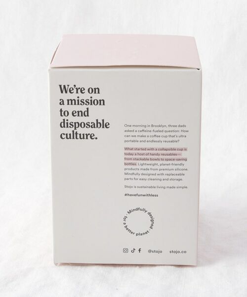 212 KITCHEN STORE / トゥーワントゥーキッチン ストア グラス・マグカップ | POCKET CUP 355ml CARNATION ＜stojo ストージョ＞ | 詳細12