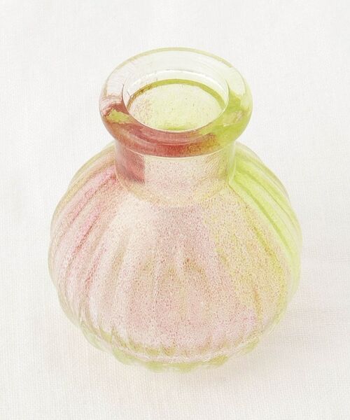 212 KITCHEN STORE / トゥーワントゥーキッチン ストア インテリア・生活雑貨・ホビー・ステーショナリー | 藍花×江戸硝子 花てまり 一輪挿し ピンクグリーン | 詳細1