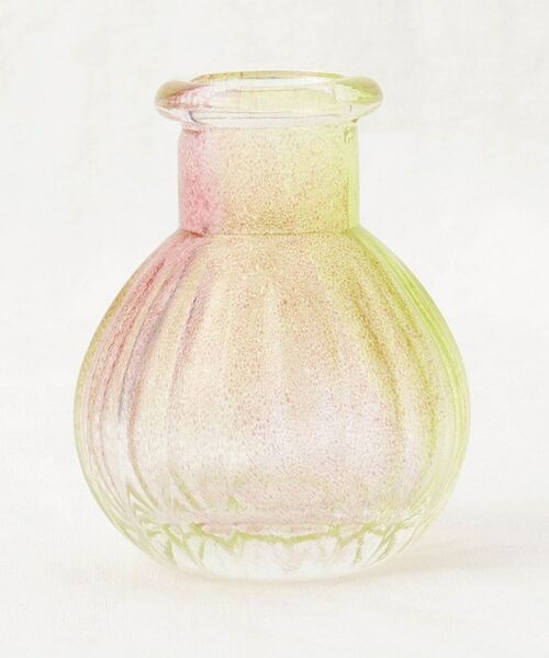 212 KITCHEN STORE / トゥーワントゥーキッチン ストア インテリア・生活雑貨・ホビー・ステーショナリー | 藍花×江戸硝子 花てまり 一輪挿し ピンクグリーン | 詳細2