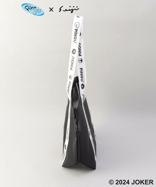 212 KITCHEN STORE / トゥーワントゥーキッチン ストア バッグ | ロゴテープメッシュトートバッグ BK ＜PINGU ピングー＞ | 詳細2