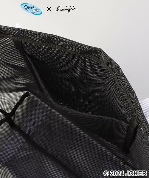 212 KITCHEN STORE / トゥーワントゥーキッチン ストア バッグ | ロゴテープメッシュトートバッグ BK ＜PINGU ピングー＞ | 詳細7