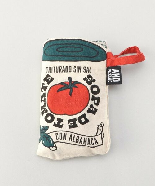 212 KITCHEN STORE / トゥーワントゥーキッチン ストア バッグ | MBHS ミニマルシェバッグ　トマトカン NT ＜AND PACKABLE アンドパッカブル＞ | 詳細7