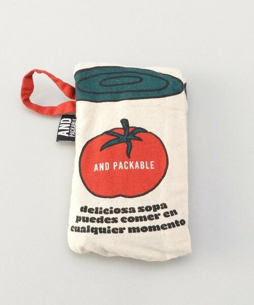 212 KITCHEN STORE / トゥーワントゥーキッチン ストア バッグ | MBHS ミニマルシェバッグ　トマトカン NT ＜AND PACKABLE アンドパッカブル＞ | 詳細8