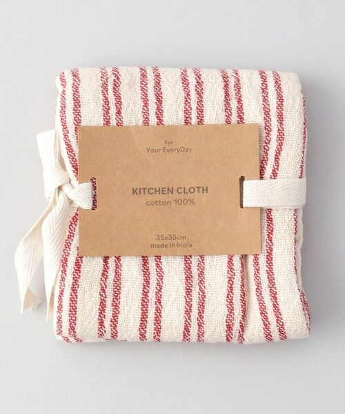 212 KITCHEN STORE / トゥーワントゥーキッチン ストア インテリア・生活雑貨・ホビー・ステーショナリー | ストライプガーゼキッチンクロス RD | 詳細5