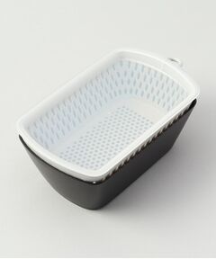 212 KITCHEN STORE / トゥーワントゥーキッチン ストア キッチンツール | フタ付き チリトリ ザルボウル カク BK