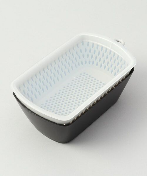 212 KITCHEN STORE / トゥーワントゥーキッチン ストア キッチンツール | フタ付き チリトリ ザルボウル カク BK | 詳細1