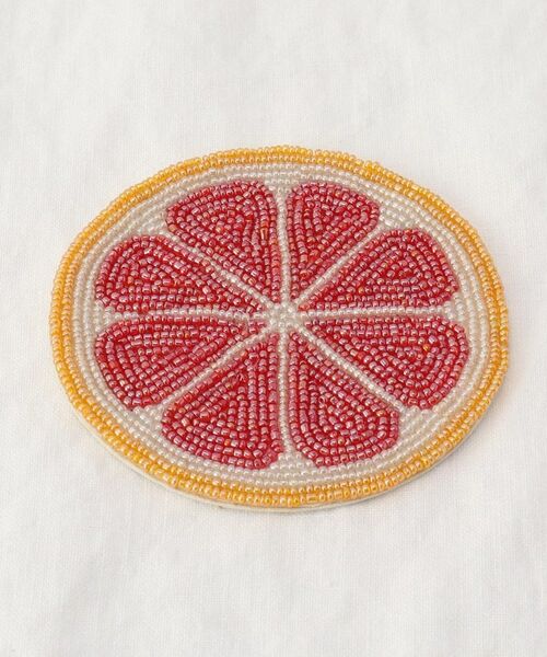 212 KITCHEN STORE / トゥーワントゥーキッチン ストア インテリア・生活雑貨・ホビー・ステーショナリー | ラ・フルッタ ピンクグレープフルーツ ビーズコースター | 詳細1