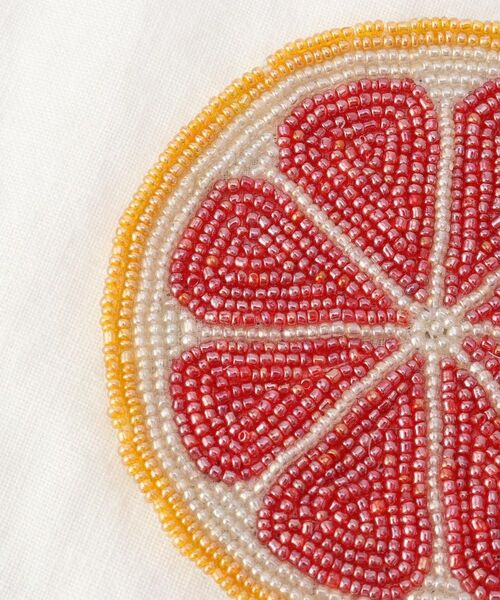 212 KITCHEN STORE / トゥーワントゥーキッチン ストア インテリア・生活雑貨・ホビー・ステーショナリー | ラ・フルッタ ピンクグレープフルーツ ビーズコースター | 詳細3