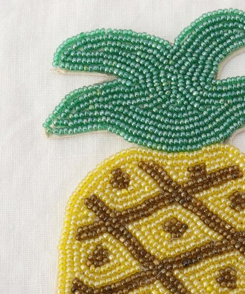 212 KITCHEN STORE / トゥーワントゥーキッチン ストア インテリア・生活雑貨・ホビー・ステーショナリー | ラ・フルッタ パイナップル ビーズコースター | 詳細3