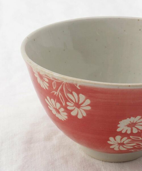 212 KITCHEN STORE / トゥーワントゥーキッチン ストア 食器 | 雛菊 赤 飯碗 ＜藍花＞ | 詳細4
