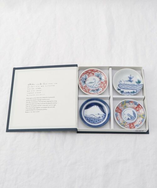 212 KITCHEN STORE / トゥーワントゥーキッチン ストア 食器 | しあわせ図鑑(まめ皿4枚セット） ＜江戸っ子恐竜 ＞ | 詳細6