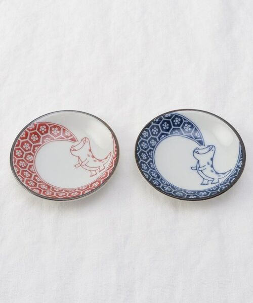 212 KITCHEN STORE / トゥーワントゥーキッチン ストア インテリア・生活雑貨・ホビー・ステーショナリー | まめ皿・箸置ペア ＜江戸っ子恐竜 ＞ | 詳細2