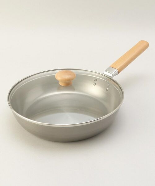 212 KITCHEN STORE / トゥーワントゥーキッチン ストア キッチンツール | 千歳 木柄ガラス蓋付フライパン 24cm | 詳細1