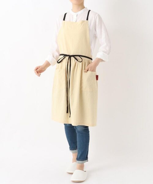 212 KITCHEN STORE / トゥーワントゥーキッチン ストア インテリア・生活雑貨・ホビー・ステーショナリー | AP綿麻ギャザーエプロン　ミディBE | 詳細10